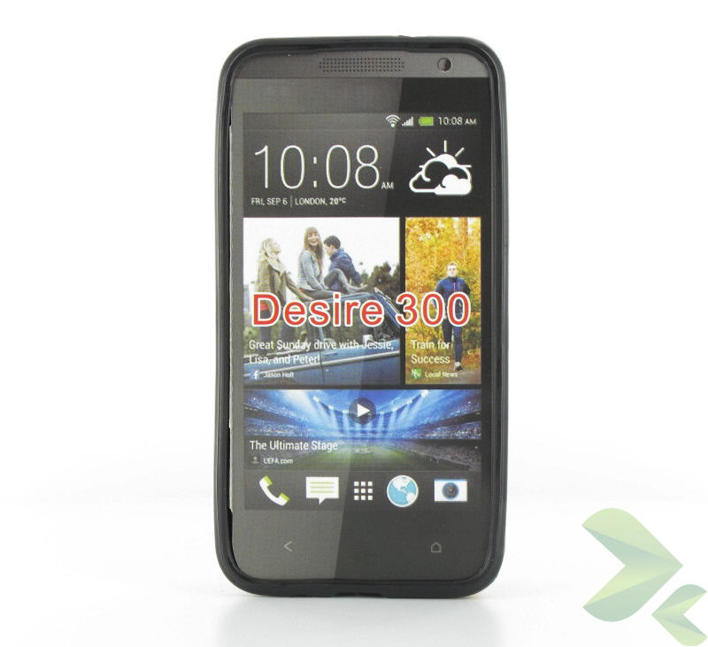 Geffy - Etui HTC Desire 300 TPU solid color black Geffy - Etui HTC Desire 300 TPU solid color black