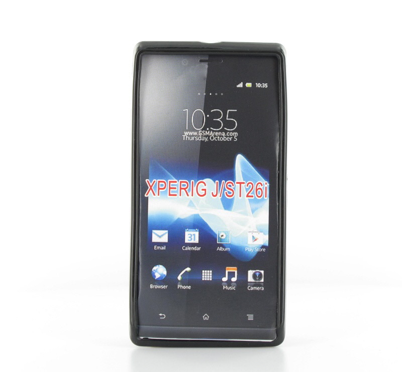 Geffy - Etui Sony Xperia J TPU solid color black Geffy - Etui Sony Xperia J TPU solid color black