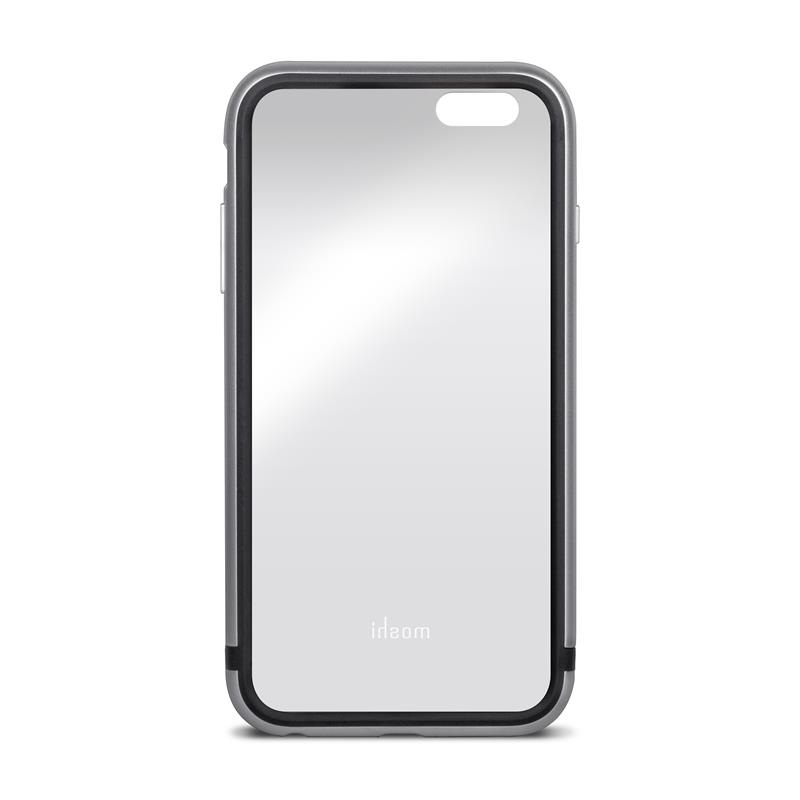 Moshi iGlaze Luxe - Etui z aluminiową ramką iPhone 6s Plus / iPhone 6 Plus (Titanium Grey)