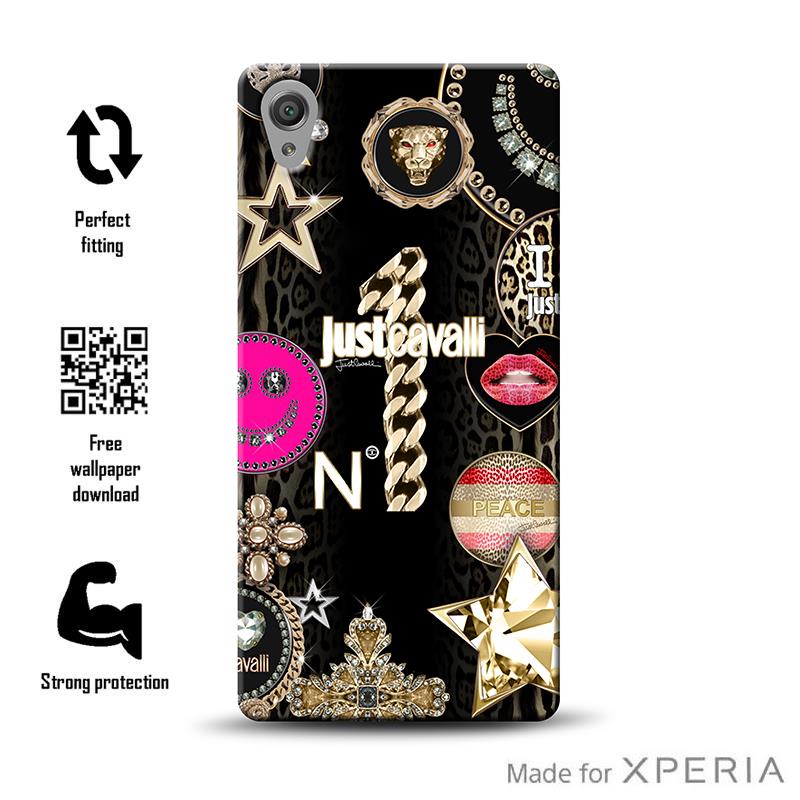 JUST CAVALLI Leo Star Cover MFX - Etui Sony Xperia XA (Black) JUST CAVALLI Leo Star Cover MFX - Etui Sony Xperia XA (Black)
