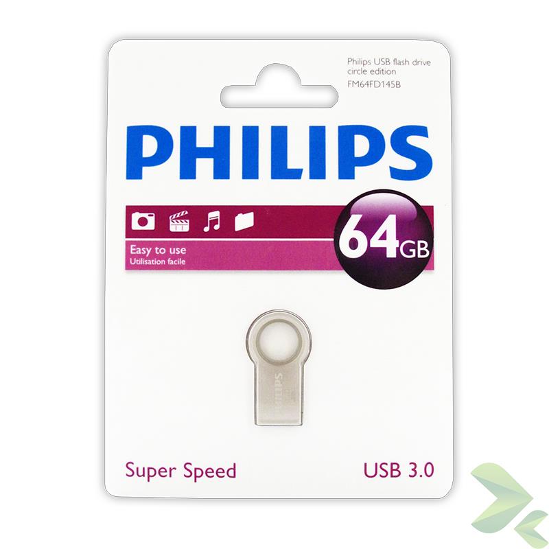 Philips Pendrive USB 3.0 64GB - Circle Edition Philips Pendrive USB 3.0 64GB - Circle Edition
