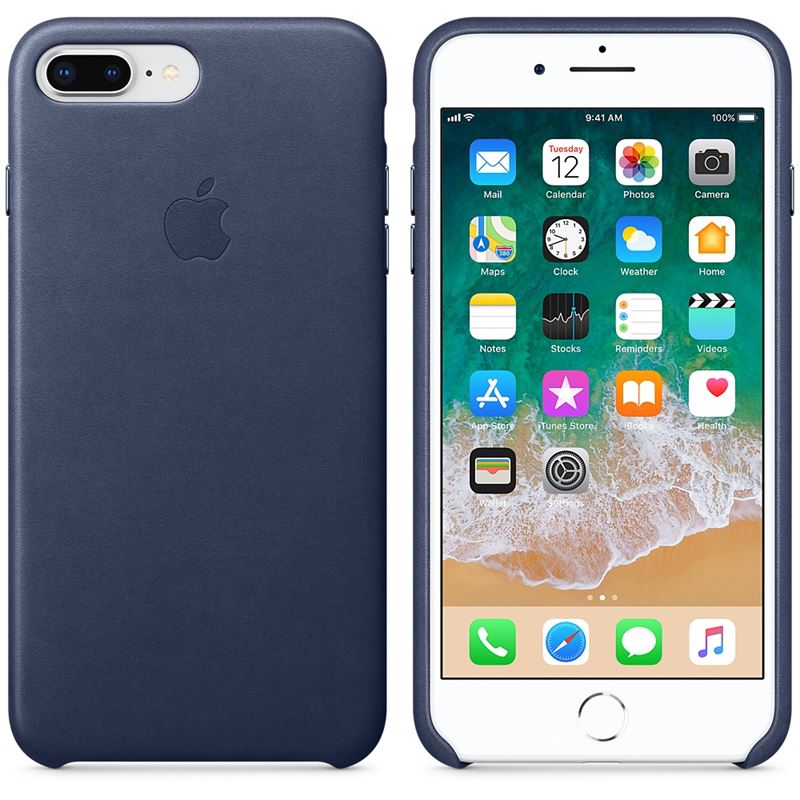 Apple Leather Case - Skórzane etui iPhone 8 Plus / 7 Plus (nocny błękit) Apple Leather Case - Skórzane etui iPhone 8 Plus / 7 Plus (nocny błękit)