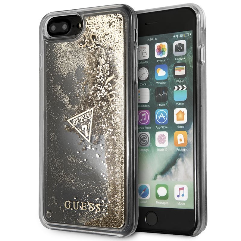 Guess Liquid Glitter - Etui iPhone 8 Plus / 7 Plus (złoty) Guess Liquid Glitter - Etui iPhone 8 Plus / 7 Plus (złoty)