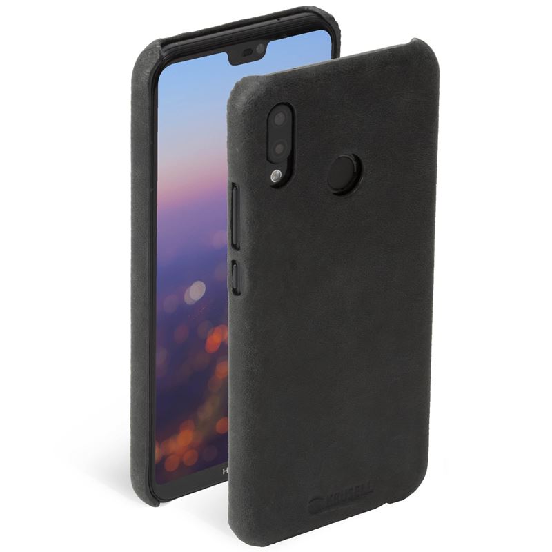 Krusell Sunne Cover - Skórzane etui Huawei P20 Lite (Black) Krusell Sunne Cover - Skórzane etui Huawei P20 Lite (Black)