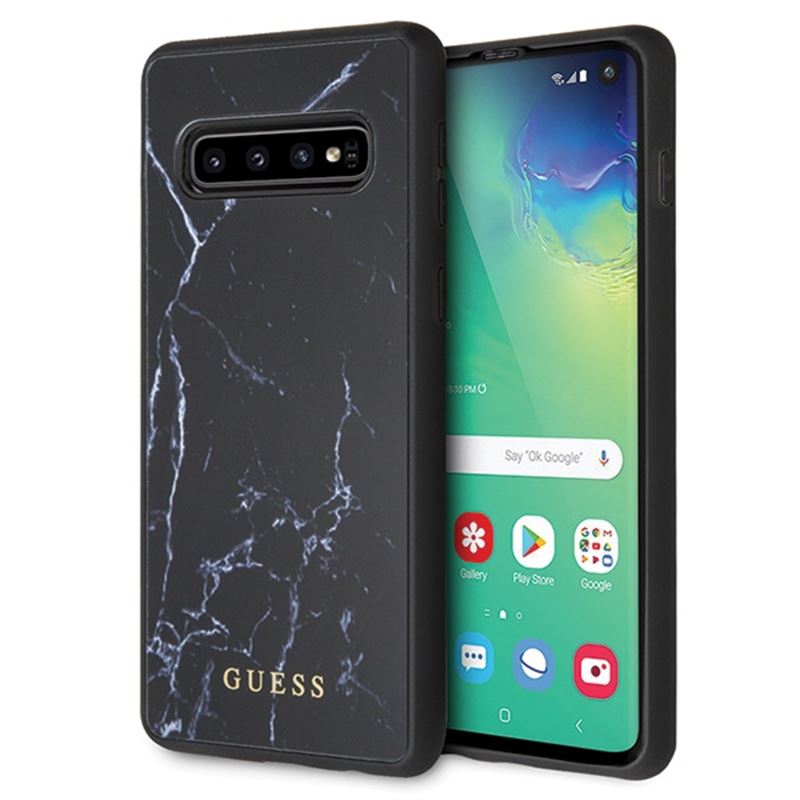 Guess Marble - Etui Samsung Galaxy S10 (czarny)