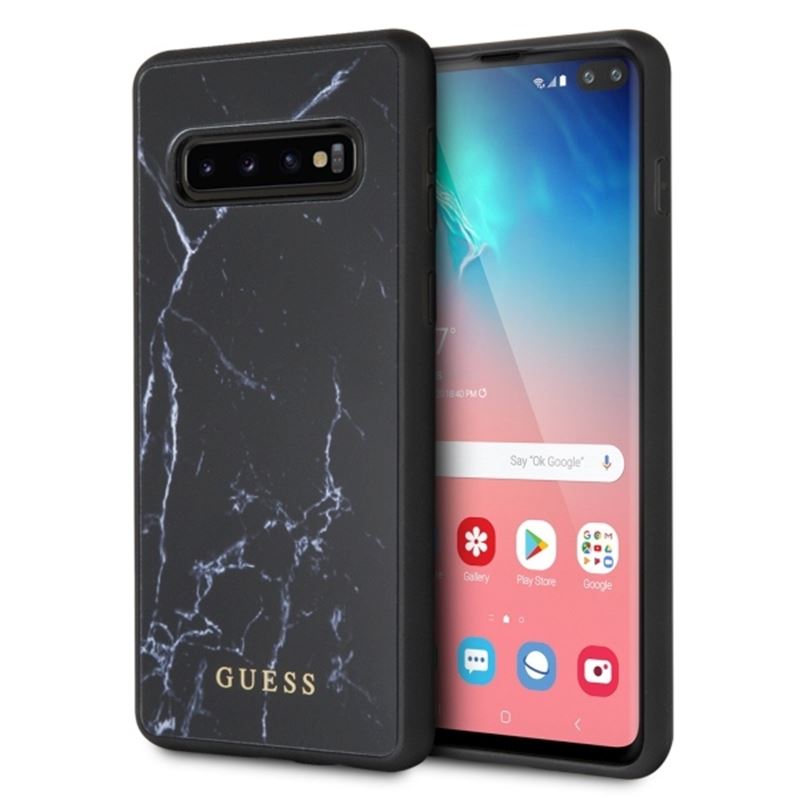 Guess Marble - Etui Samsung Galaxy S10+ (czarny)