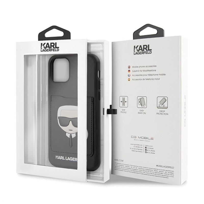 Karl Lagerfeld CardSlot - Etui iPhone 11 z kieszenią na karty (Black)