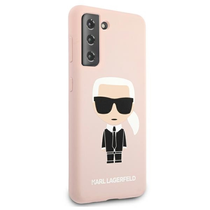 Karl Lagerfeld Fullbody Silicone Iconic - Etui Samsung Galaxy S21 (Różowy)