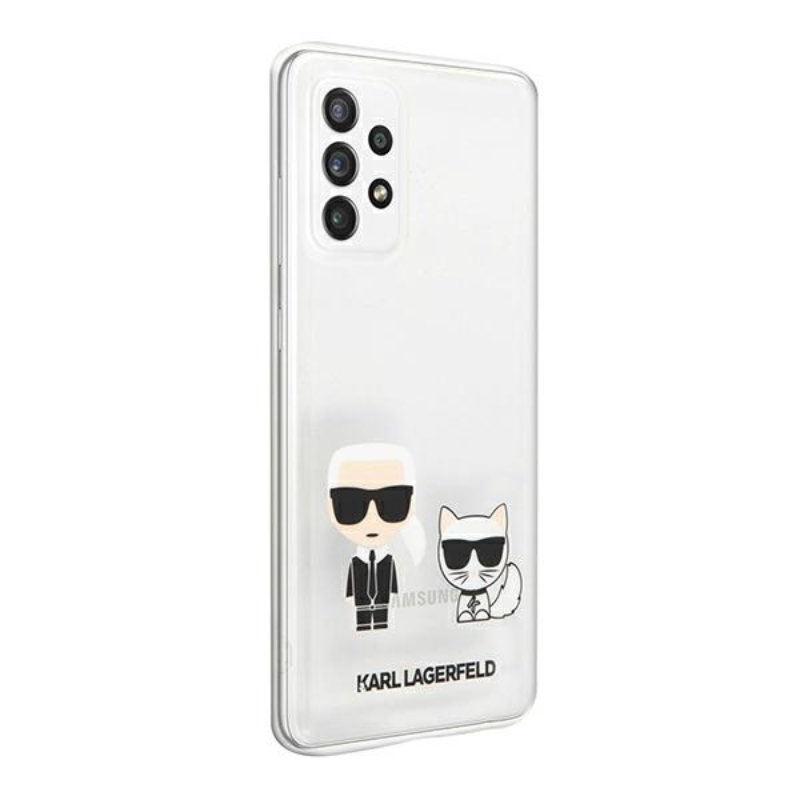 Karl Lagerfeld Ikonik & Choupette - Etui Samsung Galaxy A52 / A52S (przezroczysty)