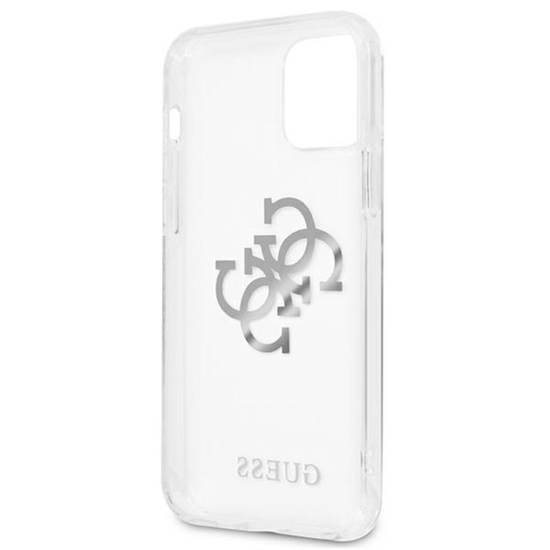 Guess 4G Big Logo Charm - Etui iPhone 12 / iPhone 12 Pro (srebrny charms)
