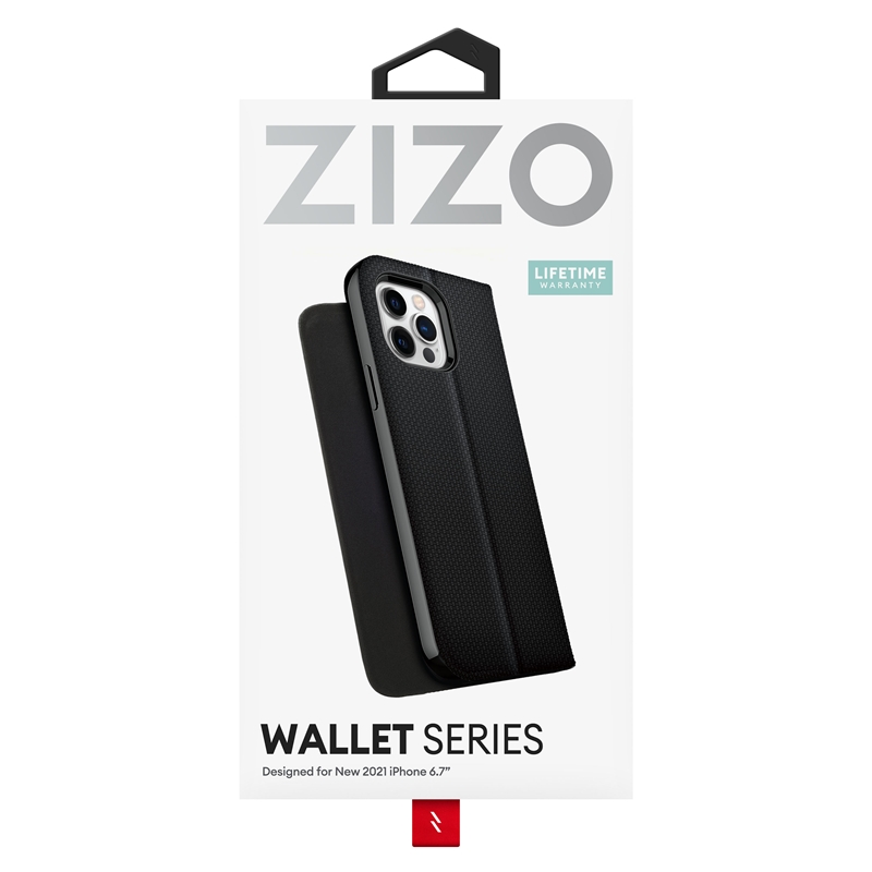 ZIZO WALLET Series - Etui z klapką iPhone 13 Pro Max (czarny)