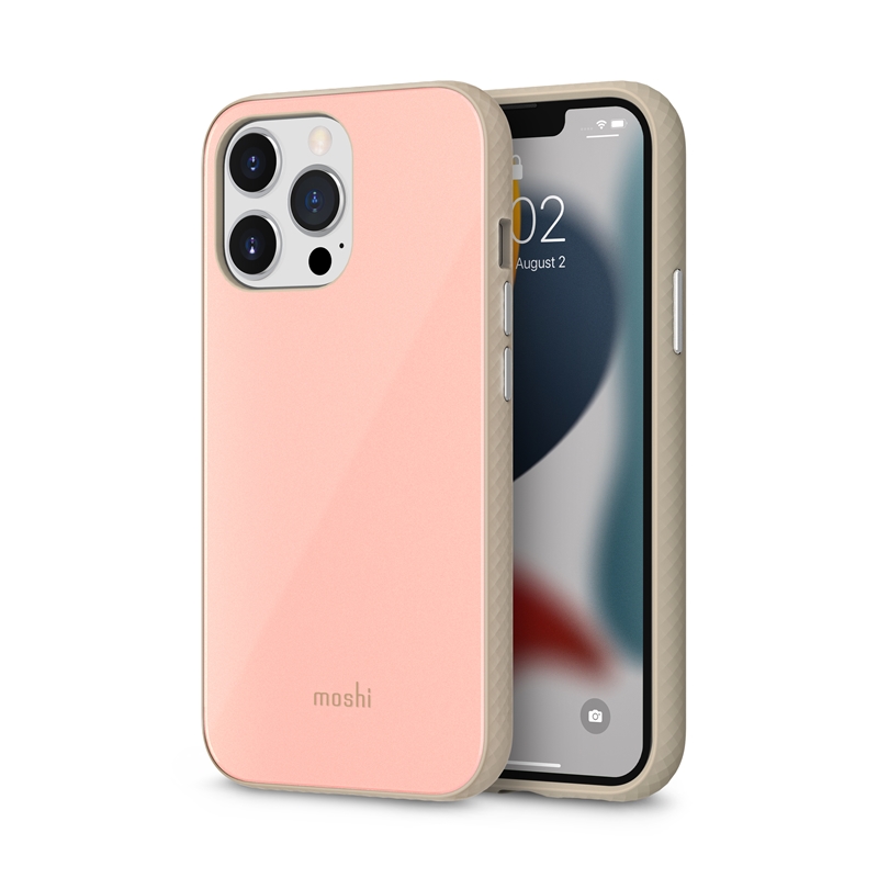 Moshi iGlaze Slim Hardshell Case - Etui iPhone 13 Pro (system SnapTo) (Dahlia Pink)