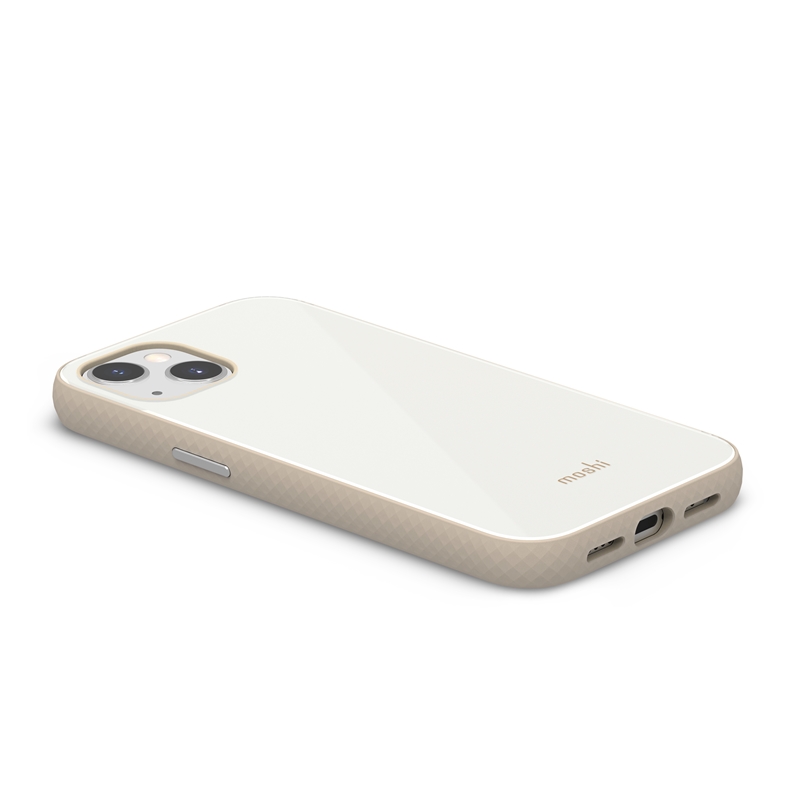 Moshi iGlaze Slim Hardshell Case - Etui iPhone 13 (system SnapTo) (Pearl White)