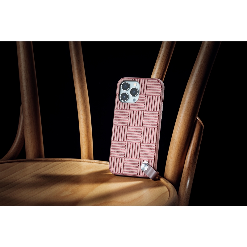 Moshi Altra - Etui z odpinaną smyczką iPhone 13 (antybakteryjne NanoShield™) (Pink)