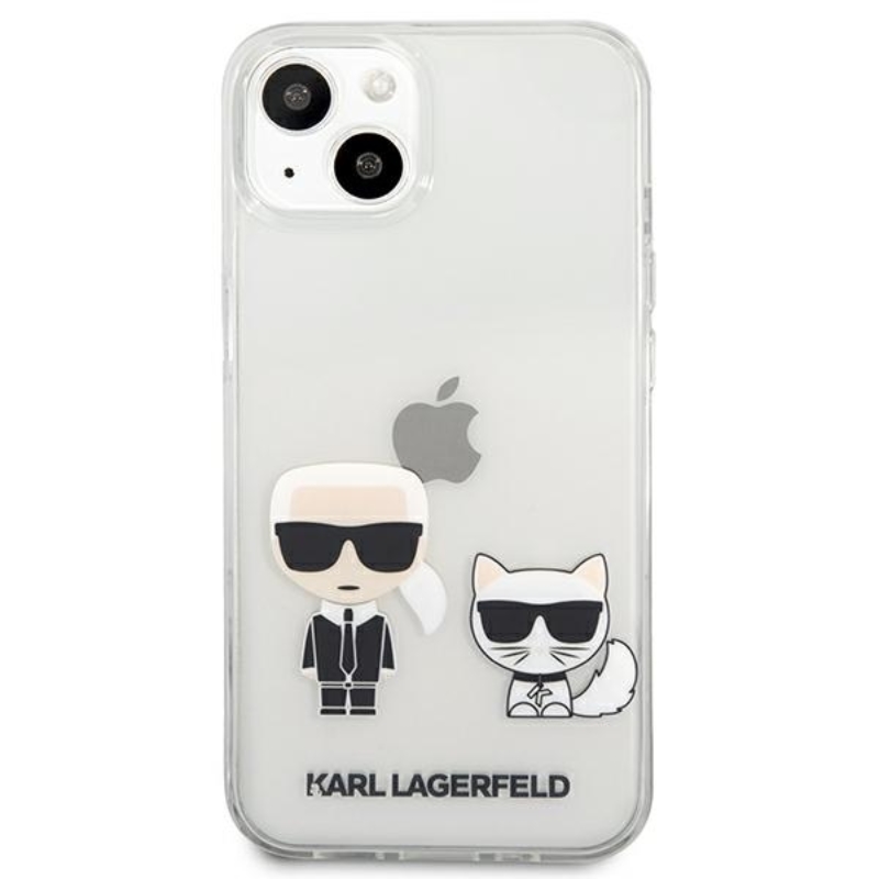 Karl Lagerfeld Ikonik & Choupette - Etui iPhone 13 Mini (przezroczysty)