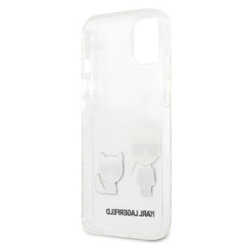 Karl Lagerfeld Ikonik & Choupette - Etui iPhone 13 Mini (przezroczysty)