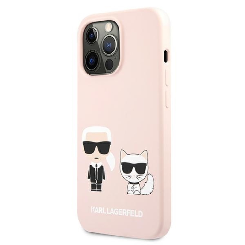Karl Lagerfeld Slilicone Karl & Choupette - Etui iPhone 13 Pro Max (różowy)