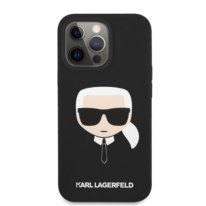 Karl Lagerfeld Silicone Ikonik Karl`s Head - Etui iPhone 13 Pro Max (czarny)