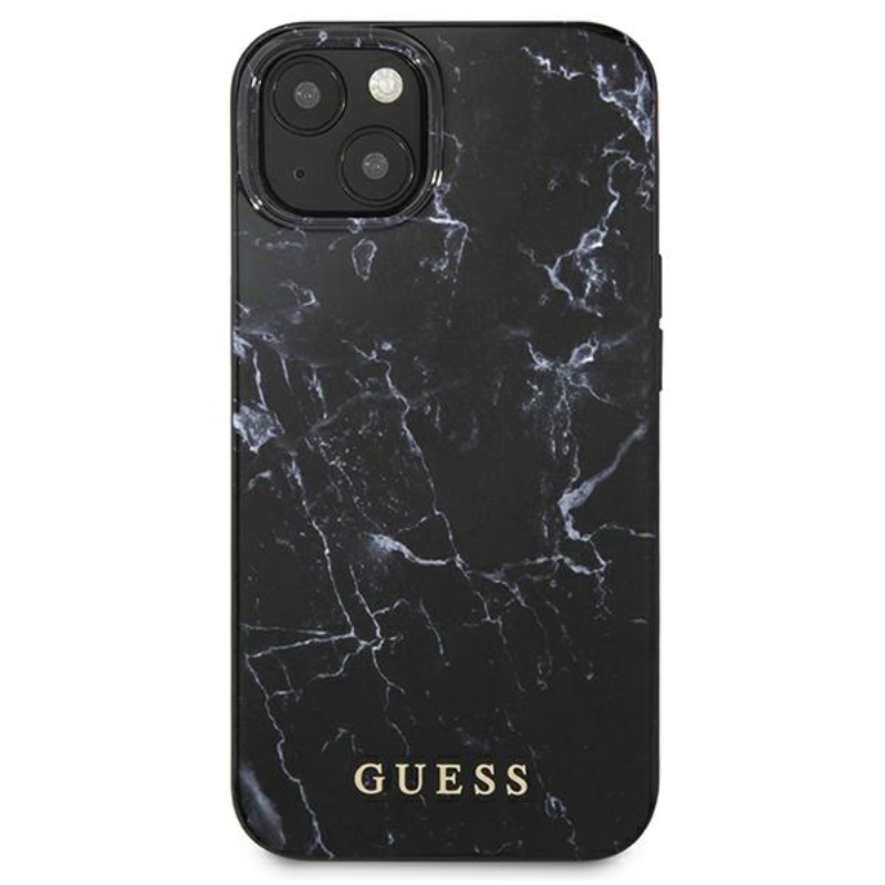 Guess Marble - Etui iPhone 13 (czarny)