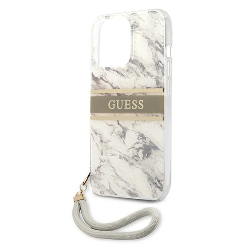 Guess Marble Strap - Etui iPhone 13 Pro Max (szary)