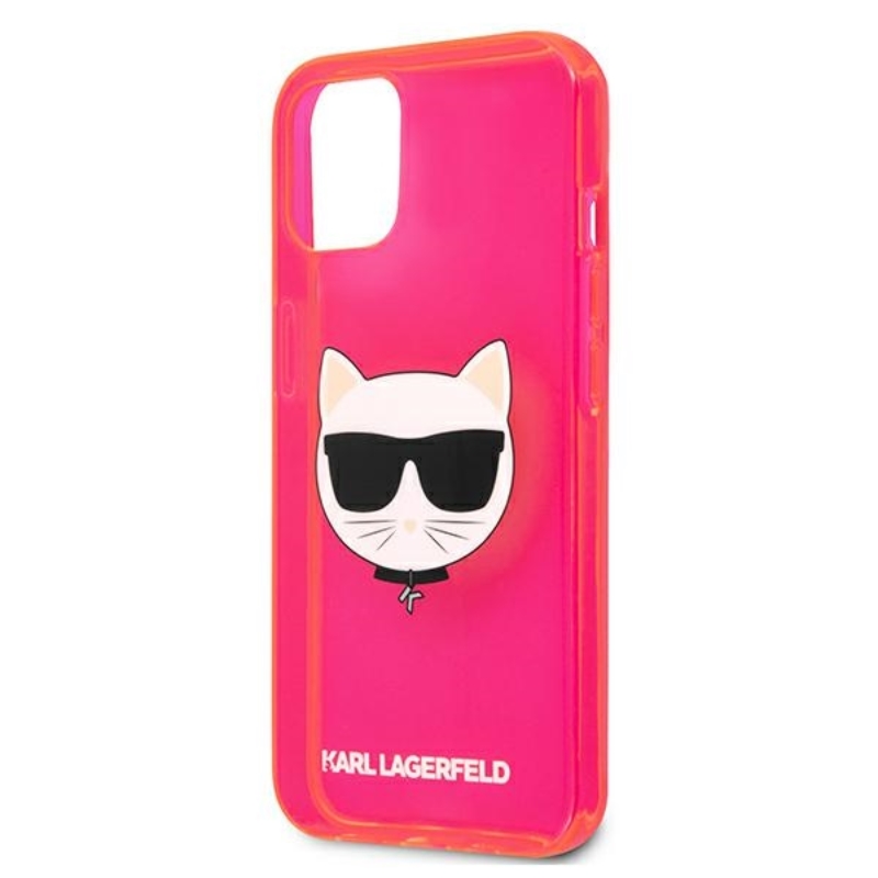 Karl Lagerfeld Choupette Head - Etui iPhone 13 (fluo różowy)