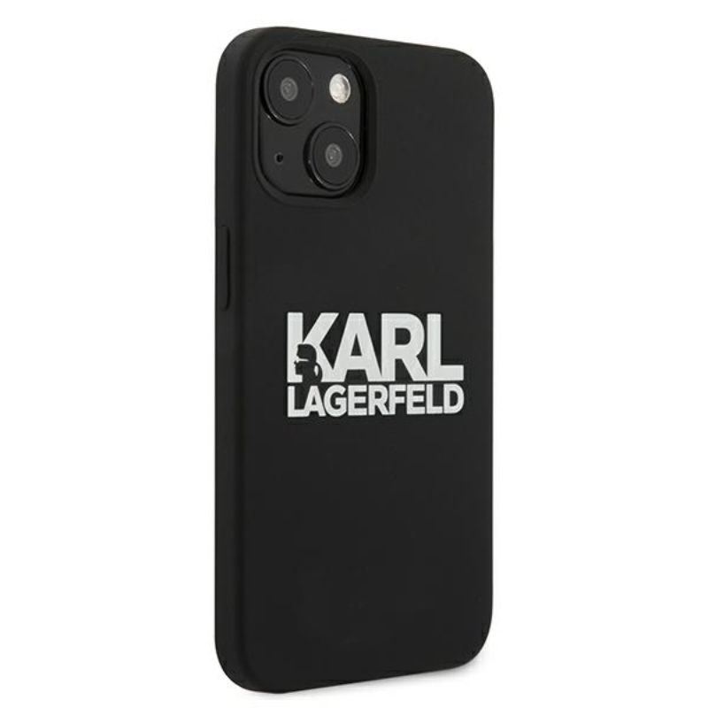 Karl Lagerfeld Silicone Stack Logo - Etui iPhone 13 (czarny)