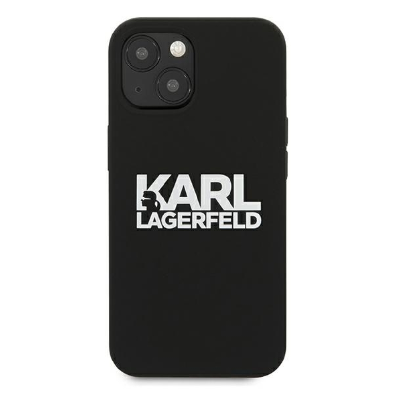 Karl Lagerfeld Silicone Stack Logo - Etui iPhone 13 mini (czarny)