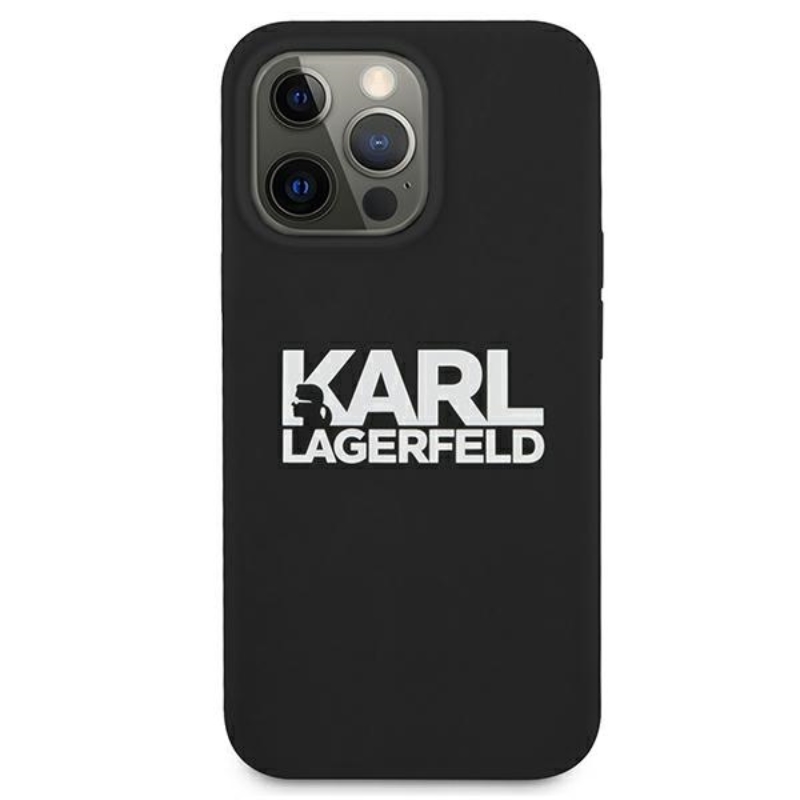 Karl Lagerfeld Silicone Stack Logo - Etui iPhone 13 Pro Max (czarny)