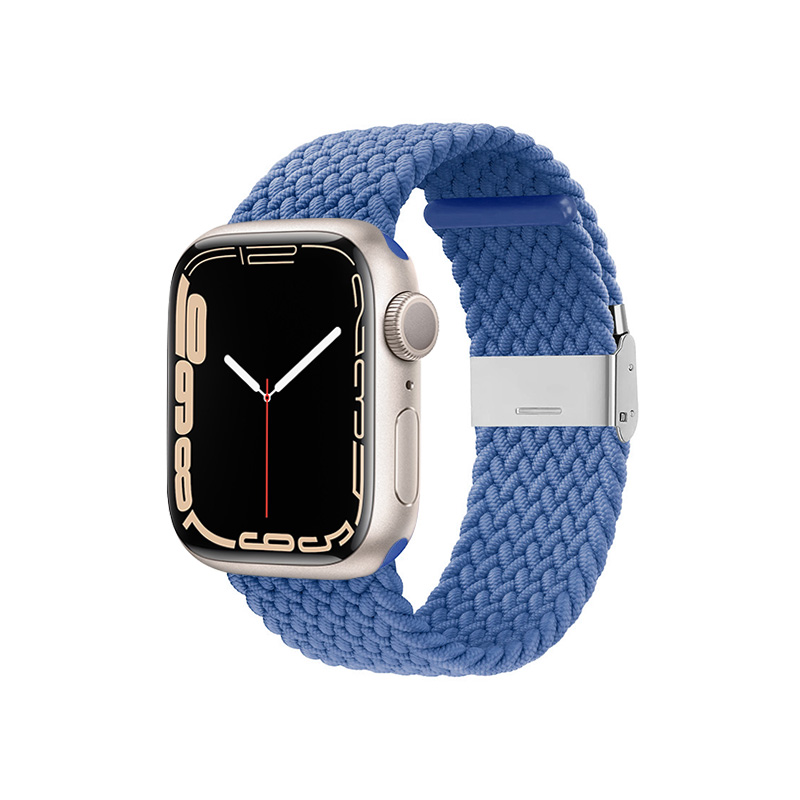 Crong Wave Band – Pleciony pasek do Apple Watch 38/40/41 mm (niebieski)