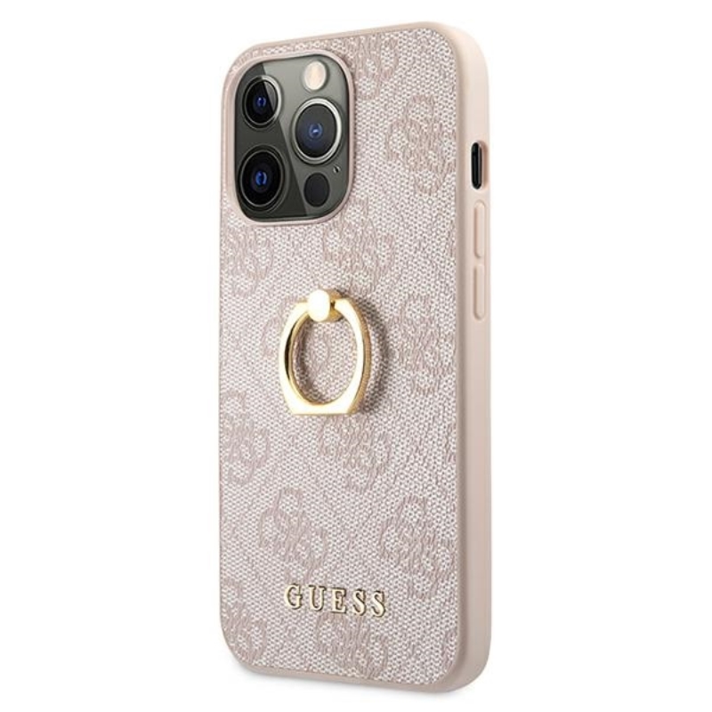 Guess 4G Ring Case - Etui iPhone 13 Pro (różowy)