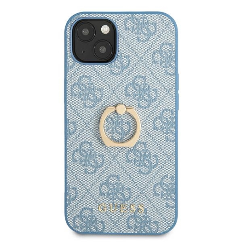 Guess 4G Ring Case - Etui iPhone 13 (niebieski)