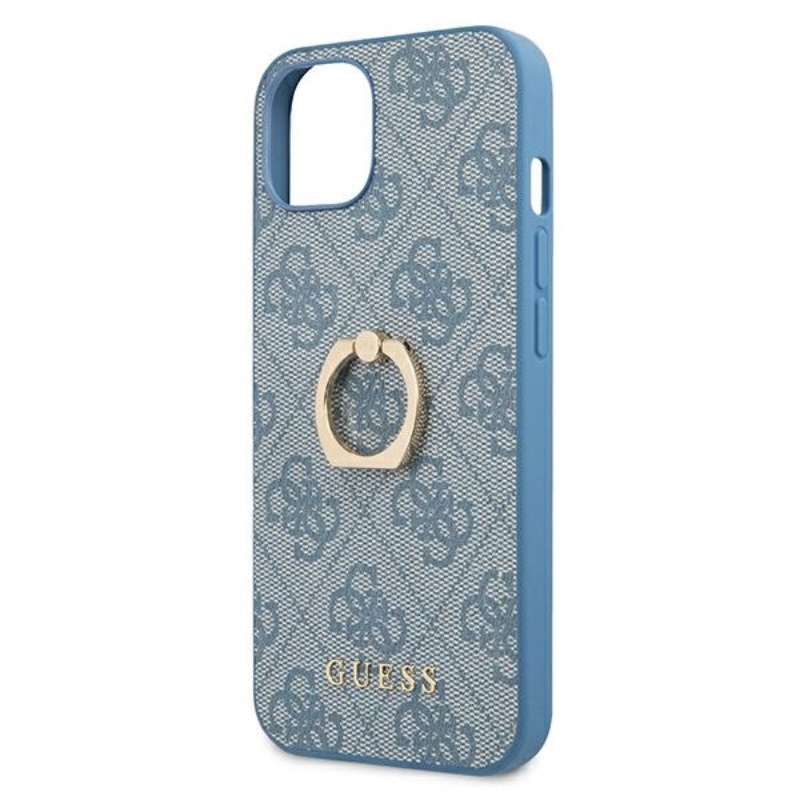 Guess 4G Ring Case - Etui iPhone 13 (niebieski)