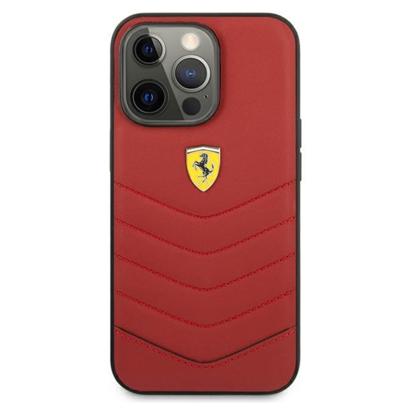 Ferrari Off Track Quilted - Etui iPhone 13 Pro (czerwony)