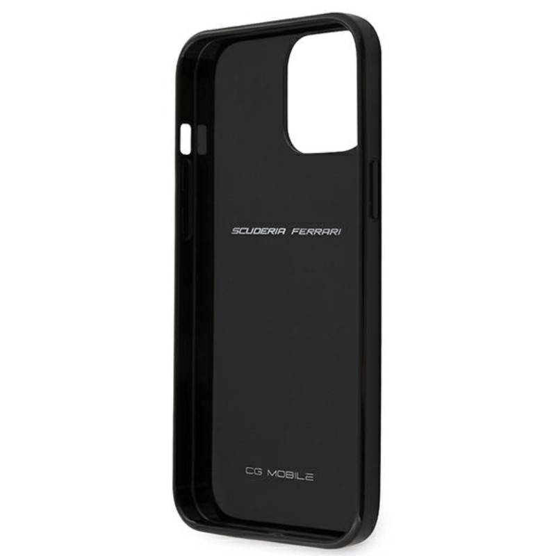 FERRARI On Track Carbon - Etui iPhone 12 Pro Max (czarny)