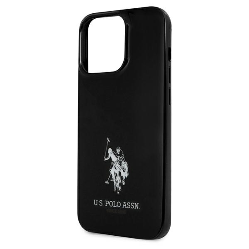 US Polo Assn Horses Logo - Etui iPhone 13 Pro Max (czarny)