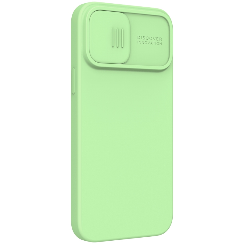 Nillkin CamShield Silky Magnetic - Etui Apple iPhone 13 Pro Max z osłoną aparatu (Mint Green)