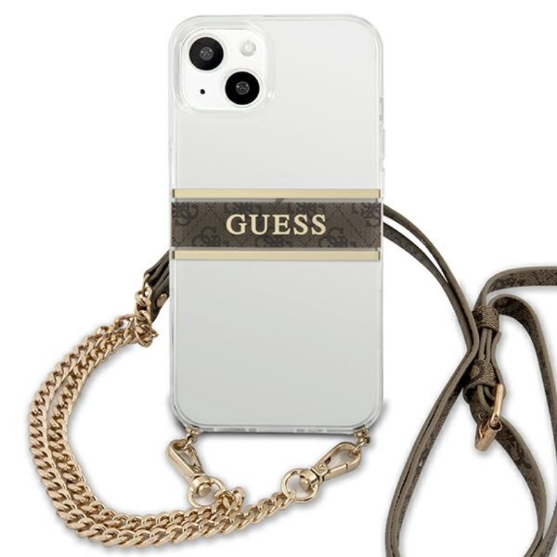 Guess 4G Gold Stripe Crossbody - Etui iPhone 13