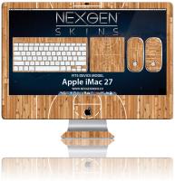 Nexgen Skins - Zestaw skórek na obudowę z efektem 3D iMac 27" (Hardwood Classic 3D)
