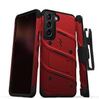 ZIZO BOLT Series - Pancerne etui Samsung Galaxy S22 ze szkłem 9H na ekran + uchwyt z podstawką (czerwony) ZIZO BOLT Series - Pancerne etui Samsung Galaxy S22 ze szkłem 9H na ekran + uchwyt z podstawką (czerwony)