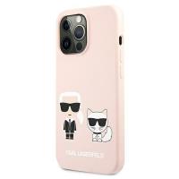 Karl Lagerfeld Slilicone Karl & Choupette Magsafe - Etui iPhone 13 Pro (różowy)