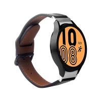 PURO Classic Leather Band – Skórzany pasek do Samsung Galaxy Watch 4 / Watch 4 Classic (czarny)