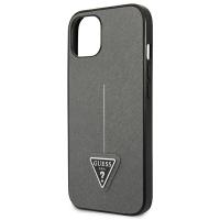 Guess Saffiano Triangle Logo Case – Etui iPhone 13 (srebrny)