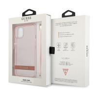 Guess Translucent Strap - Etui iPhone 13 (różowy)