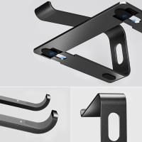 Crong AluBench – Aluminiowa podstawka do laptopa (czarny)