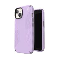 Speck Presidio2 Grip - Etui iPhone 14 / iPhone 13 z powłoką MICROBAN (Spring Purple / Cloudygrey / White)