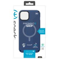 Speck Presidio2 Grip MagSafe - Antypoślizgowe etui iPhone 14 Plus (Coastal Blue / Black / White)