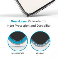 Speck Presidio Perfect-Clear with Impact Geometry - Etui iPhone 15 Plus / 14 Plus z powłoką MICROBAN (Clear / Black)