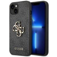 Guess 4G Big Metal Logo - Etui iPhone 14 (szary)