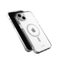 Moshi iGlaze MagSafe - Etui iPhone 14 Plus (Luna Silver)