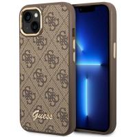 Guess 4G Metal Camera Outline Case – Etui iPhone 14 Plus (Brązowy)